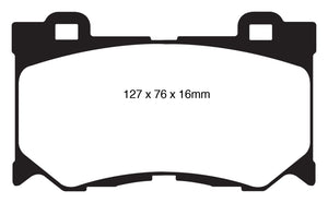 EBC 08-15 Infiniti G37 3.7 Greenstuff Front Brake Pads