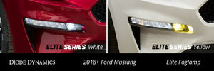 Diode Dynamics Elite Series Combination Fog Lamp for 18-21 Ford Mustang - Cool - White (Pair)