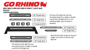 Go Rhino 15-20 Chevrolet Colorado BR5.5 Light bar mount