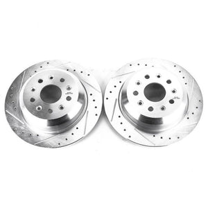 Power Stop 18-19 Jeep Wrangler Rear Evolution Drilled & Slotted Rotors - Pair