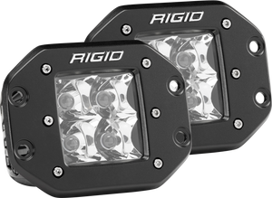 Rigid Industries Dually - Flush Mount - Spot - Set of 2