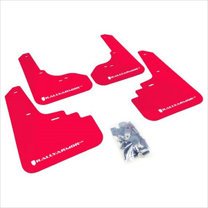Rally Armor UR Mud Flaps Red with White Logo Legacy / Outback (2005-2009)