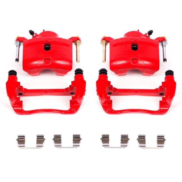 Power Stop 13-15 Acura ILX Front Red Calipers w/Brackets - Pair