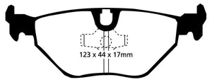 EBC 87-91 BMW M3 2.3 (E30) Yellowstuff Rear Brake Pads