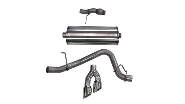 Corsa 2015-2020 Chevy Tahoe/GMC Yukon Cat-Back Exhaust Sport 3in Single Side Twin Polished 4in Tips