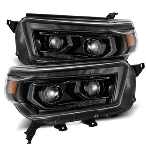 AlphaRex 10-13 Toyota 4Runner PRO-Series Halogen Projector Headlights Alpha-Black