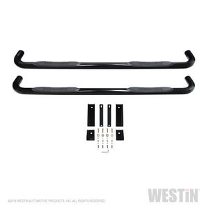 Westin 2019 Chevrolet Silverado/Sierra 1500 Crew Cab E-Series 3 Nerf Step Bars - Black