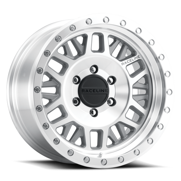 Raceline 951MC Ryno 17x8.5in / 6x139.7 BP / 0mm Offset / 106.1mm Bore - Machined Wheel