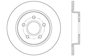 StopTech 12-15 Ford Focus w/ Rear Disc Brakes Rear Left Slotted & Drilled Rotor