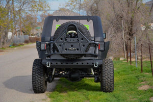 DV8 Offroad 07-18 Jeep Wrangler Body Mounted Tire Carrier