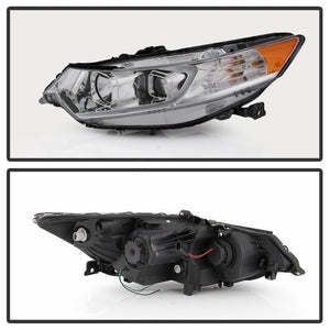 xTune 09-14 Acura TSX Projector Headlights - Light Bar DRL - Chrome (PRO-JH-ATSX09-LB-C)