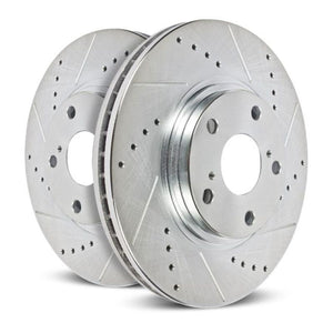 Power Stop 11-15 Ford Edge Rear Evolution Drilled & Slotted Rotors - Pair
