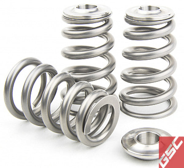 GSC P-D Mitsubishi 4G63T Extreme Pressure Single Conical Valve Spring & Ti Retainer Kit (Incl Seat)