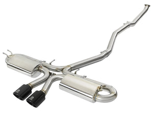 aFe Takeda 3in 304 SS Cat-Back Exhaust w/ Dual Center Black Tips 17+ Honda Civic Si (2dr) I4 1.5L