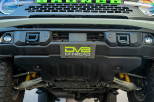 DV8 Offroad 2021 Ford Bronco Capable Bumper Slanted Front License Plate Mount