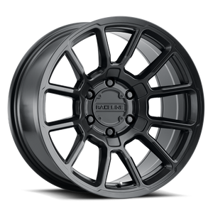 Raceline 950B Gauge 20x9in / 6x139.7 BP / 0mm Offset / 106.1mm Bore - Satin Black Wheel