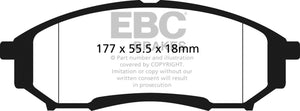 EBC 05-07 Ford F250 (inc Super Duty) 5.4 (2WD) Extra Duty Rear Brake Pads