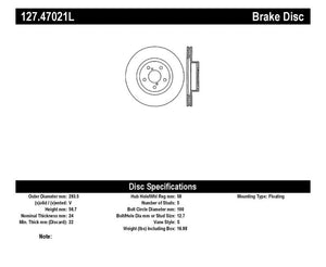 StopTech Slotted & Drilled Sport Brake Rotor