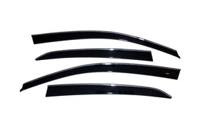 AVS 18-22 Honda Accord Ventvisor Low Profile Window Deflectors 4pc - Smoke w/Chrome Trim