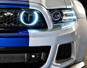Oracle Ford Mustang 10-13 WP LED Fog Halo Kit (Grille Style) - White SEE WARRANTY