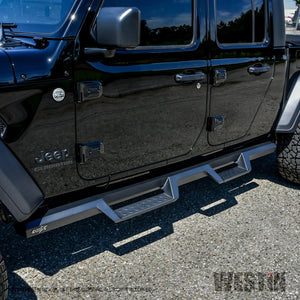 Westin 2020 Jeep Gladiator HDX Drop Nerf Step Bars - Textured Black