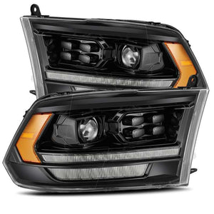 AlphaRex 09-18 Ram Truck PRO-Series (5th Gen 2500 Style) Projector Headlights Alpha-Black