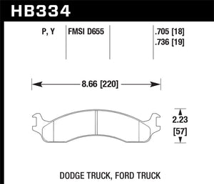 Hawk 99 Ford E-250 Super Duty Front Brake Pads