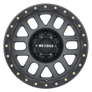 Method MR309 Grid 18x9 +18mm Offset 8x180 130.81mm CB Titanium/Black Street Loc Wheel