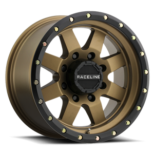 Raceline 935BZ Defender 16x8in / 6x139.7 BP / 0mm Offset / 107.95mm Bore - Bronze Wheel