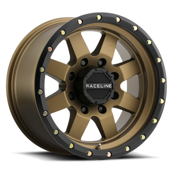 Raceline 935BZ Defender 17x9in / 6x139.7 BP / 0mm Offset / 107.95mm Bore - Bronze Wheel