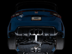 AWE Tuning 2023 Honda Civic Type R FL5 Track Edition Exhaust w/ Triple Diamond Black Tips