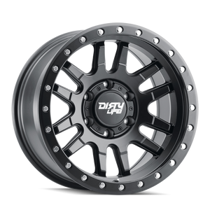 Dirty Life 9309 Canyon Pro 17x9/5x127 BP/-12mm Offset/71.5mm Hub Matte Black Wheel - Beadlock