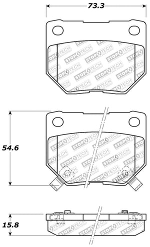 StopTech Performance 06-07 WRX Rear Brake Pads