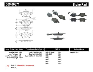 StopTech Performance 99-08 VW Jetta / 5/99-05 Golf GTi/GLS Turbo Front Brake Pads