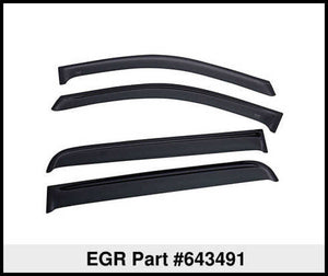 EGR 15+ Ford F150 Crew Cab Tape-On Window Visors - Set of 4