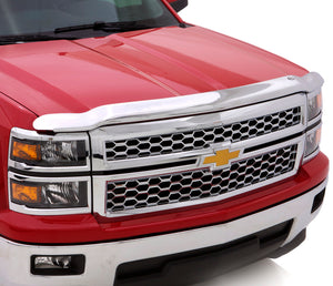 AVS 14-15 Chevy Silverado 1500 High Profile Hood Shield - Chrome