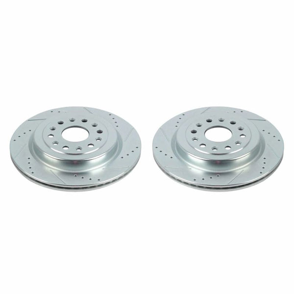 Power Stop 19-20 Ram 1500 Rear Evolution Drilled & Slotted Rotors - Pair