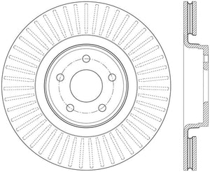 StopTech 14.5+ Ford Focus ST Front Left Slotted Performance Rotor