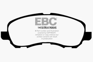 EBC 11-14 Chrysler 200 2.4 Greenstuff Front Brake Pads