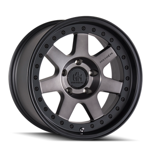 Mayhem 8300 Prodigy 17x9 / 5x127 BP / -6mm Offset / 78.1mm Hub Matte Black w/ Dark Tint Wheel