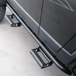 N-Fab RKR Step System 10-17 Toyota 4 Runner (Trail Edition) SUV 4 Door - Tex. Black - 1.75in