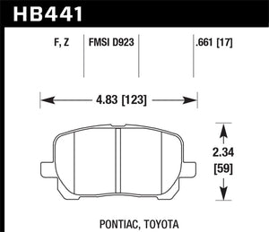 Hawk Performance Ceramic Street Brake Pads