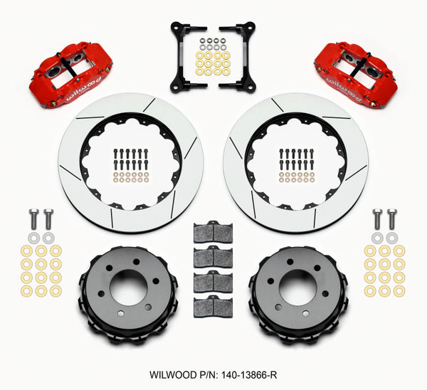 Wilwood Narrow Superlite 4R RearTruck Kit 14.25in Red 2012-Up Ford F150 (6 lug)