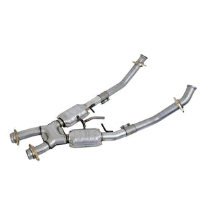 BBK 94-95 Mustang 5.0 High Flow X Pipe With Catalytic Converters - 2-1/2