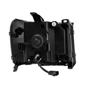 AlphaRex 07-13 GMC Sierra PRO-Series Halogen Projector Headlights Jet Black