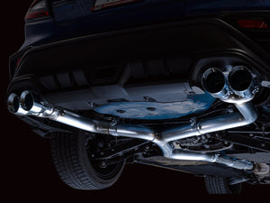 AWE Tuning 2022+ VB Subaru WRX Track Edition Exhaust - Chrome Silver Tips