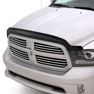 AVS 15-18 GMC Sierra 2500 (Excl. Induction Hood) High Profile Bugflector II Hood Shield - Smoke