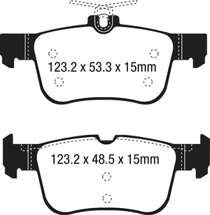 EBC 15+ Ford Edge 2.0 Turbo FWD Ultimax2 Rear Brake Pads