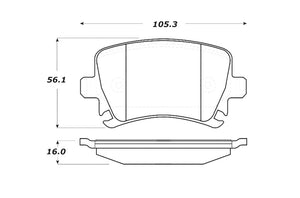 StopTech Street Touring 06-09 Audi A3 / 05-09 Audi A4/A6 / 08-09 Audi TT