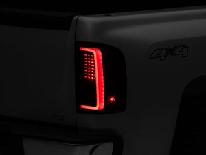 Raxiom 07-13 Chevy Silverado 1500 G2 LED Tail Lights- Black Housing (Clear Lens)